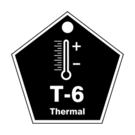 Accuform Danger, RP-Plastic, 3-1/4 in Width, 0.075 in Height, , 5 PK TDK806VPM